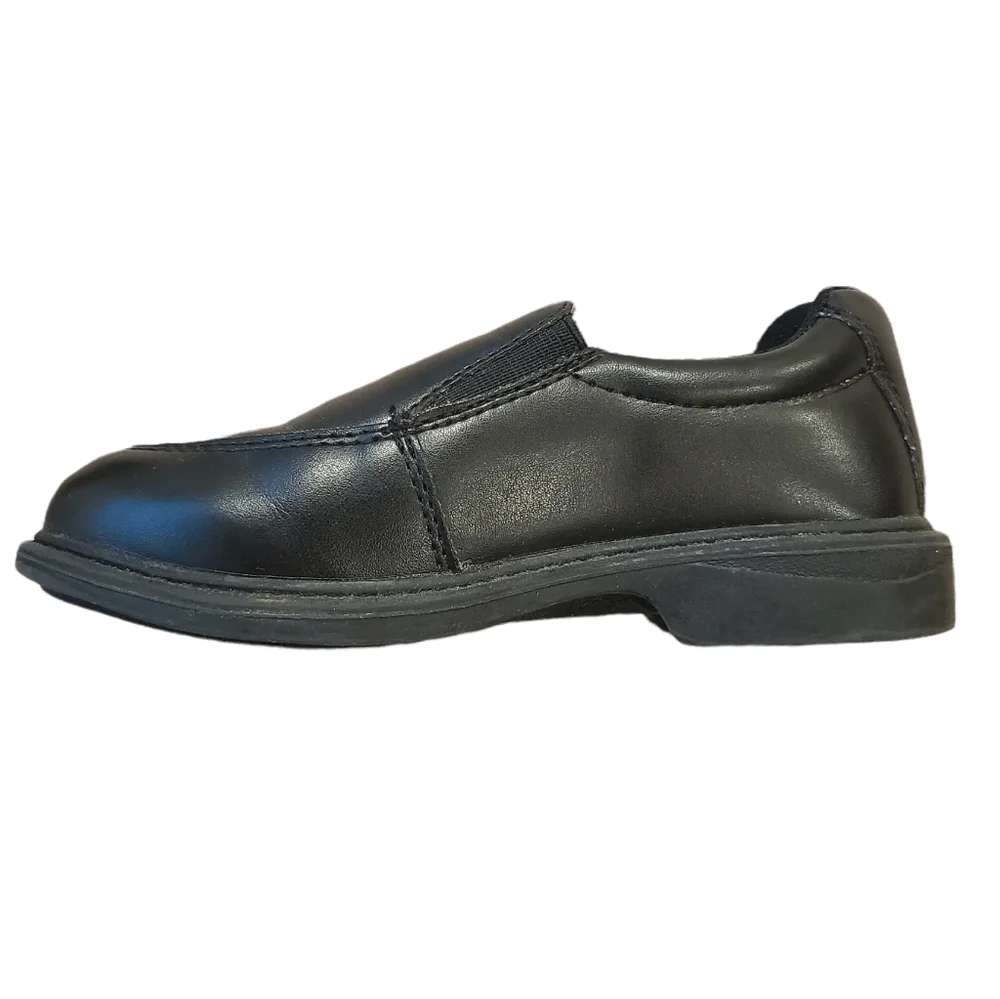 Route 66 Boys faux leather black slip on dress shoe size 10